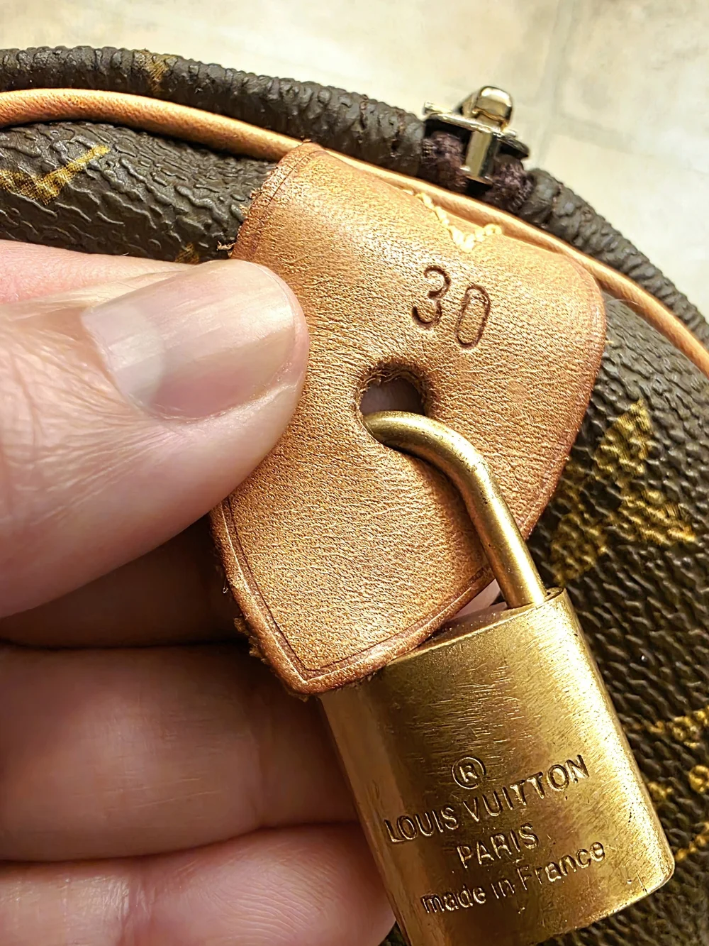 Brown Canvas Satchel